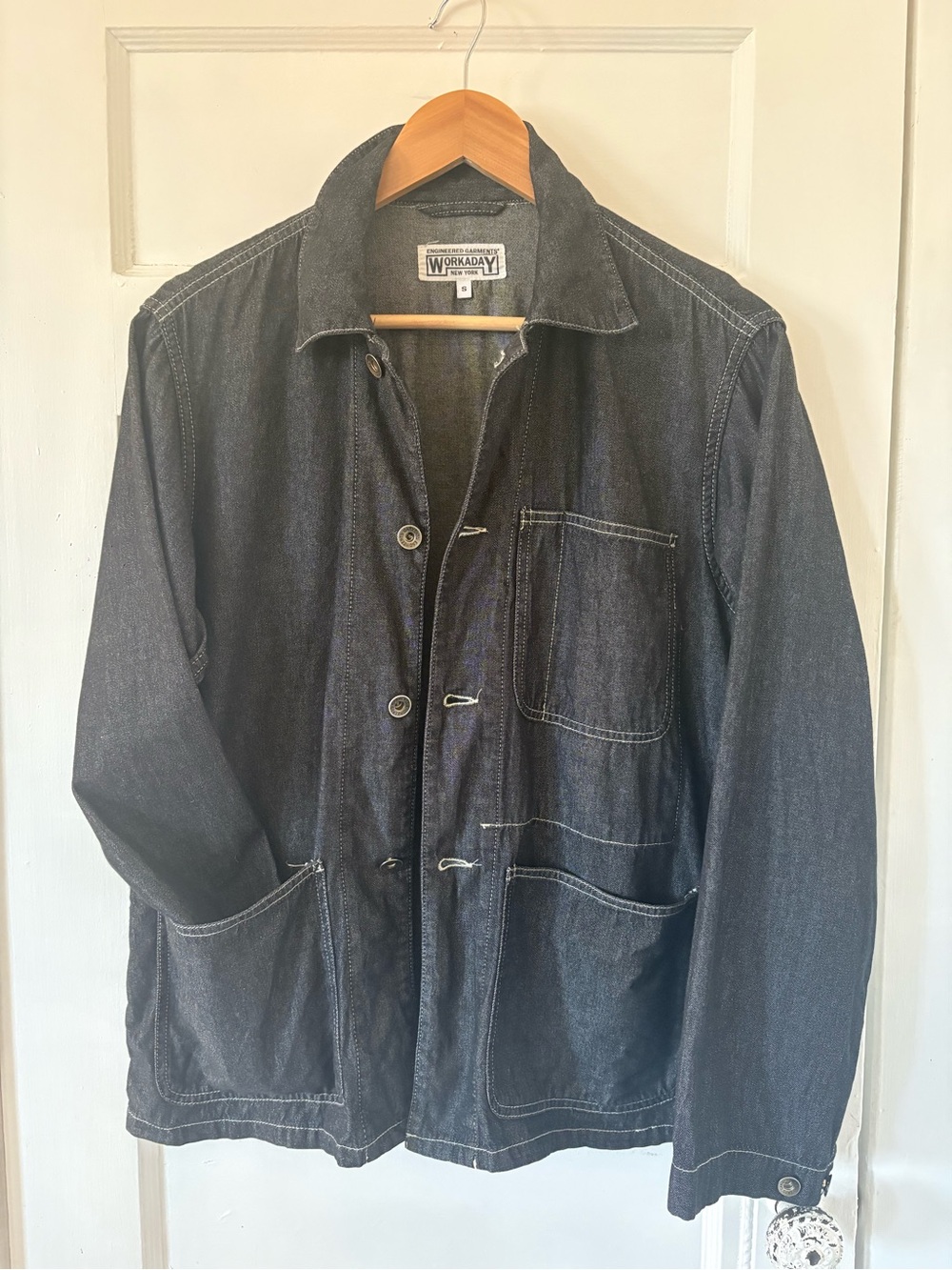 Engineered Garments Made in USA Denim Chore Jacket - Picture 3 of 9